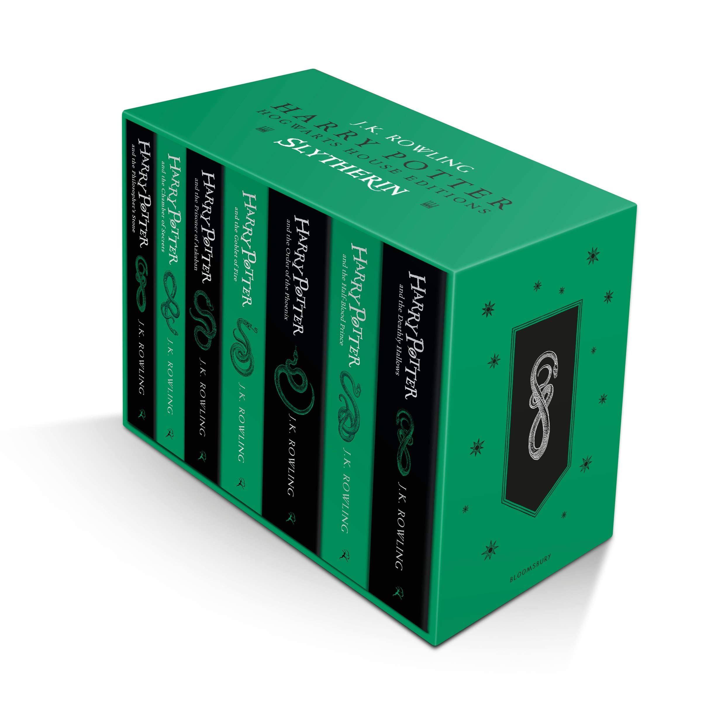 Harry Potter Slytherin House Editions Paperback Box Set - Olleke Wizarding Shop Amsterdam Brugge London