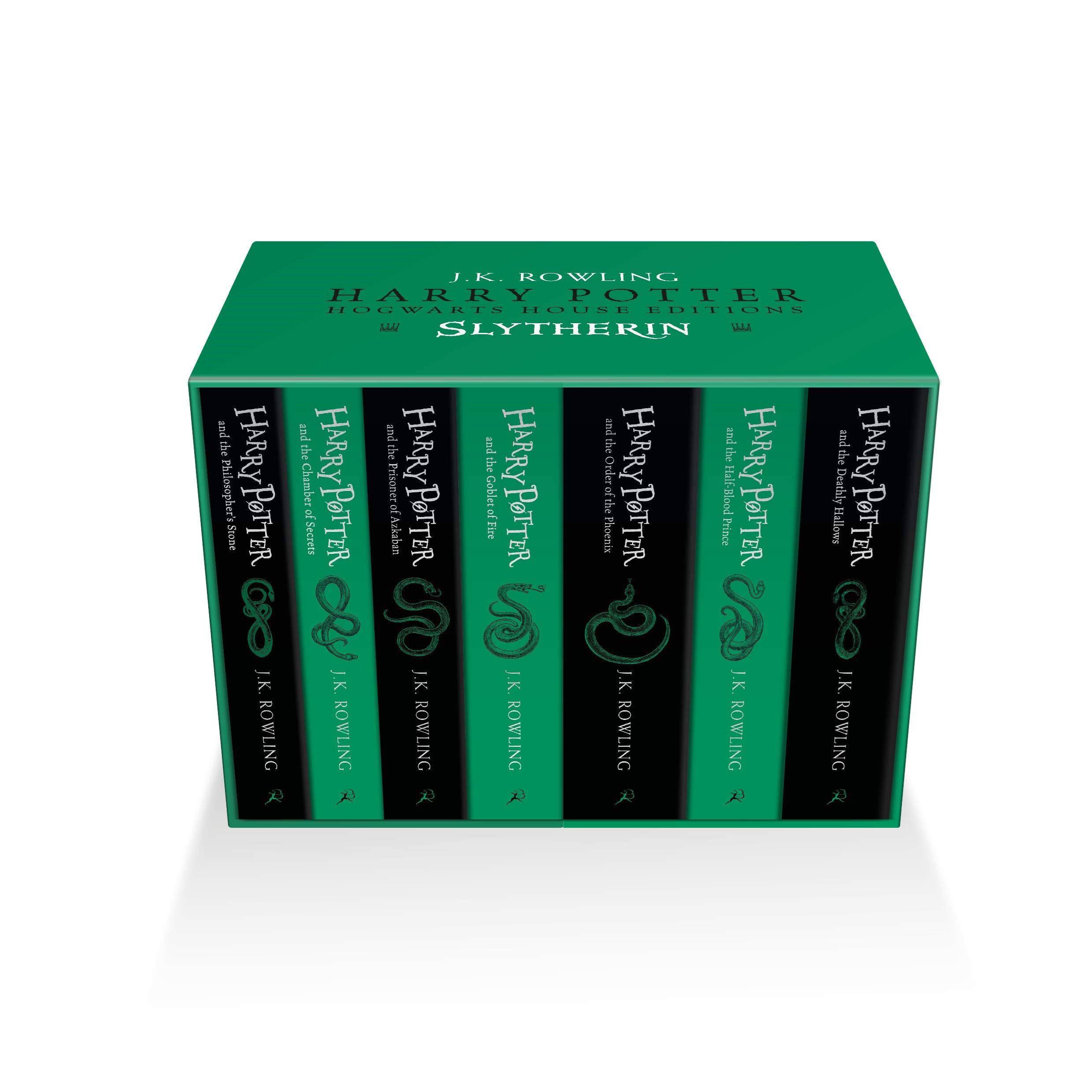 Harry Potter Slytherin House Editions Paperback Box Set - Olleke Wizarding Shop Amsterdam Brugge London