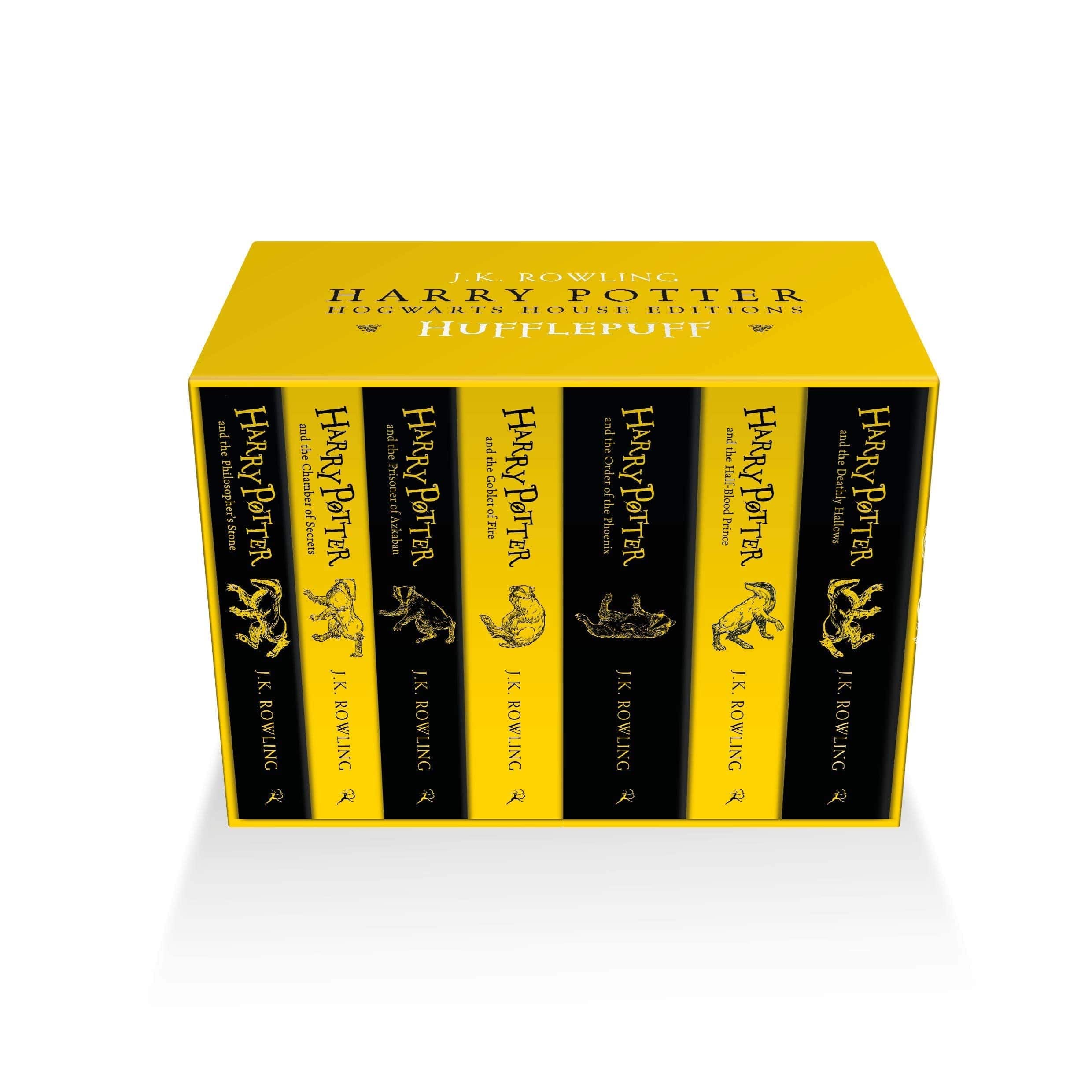 Harry Potter Hufflepuff House Editions Paperback Box Set - Olleke Wizarding Shop Amsterdam Brugge London