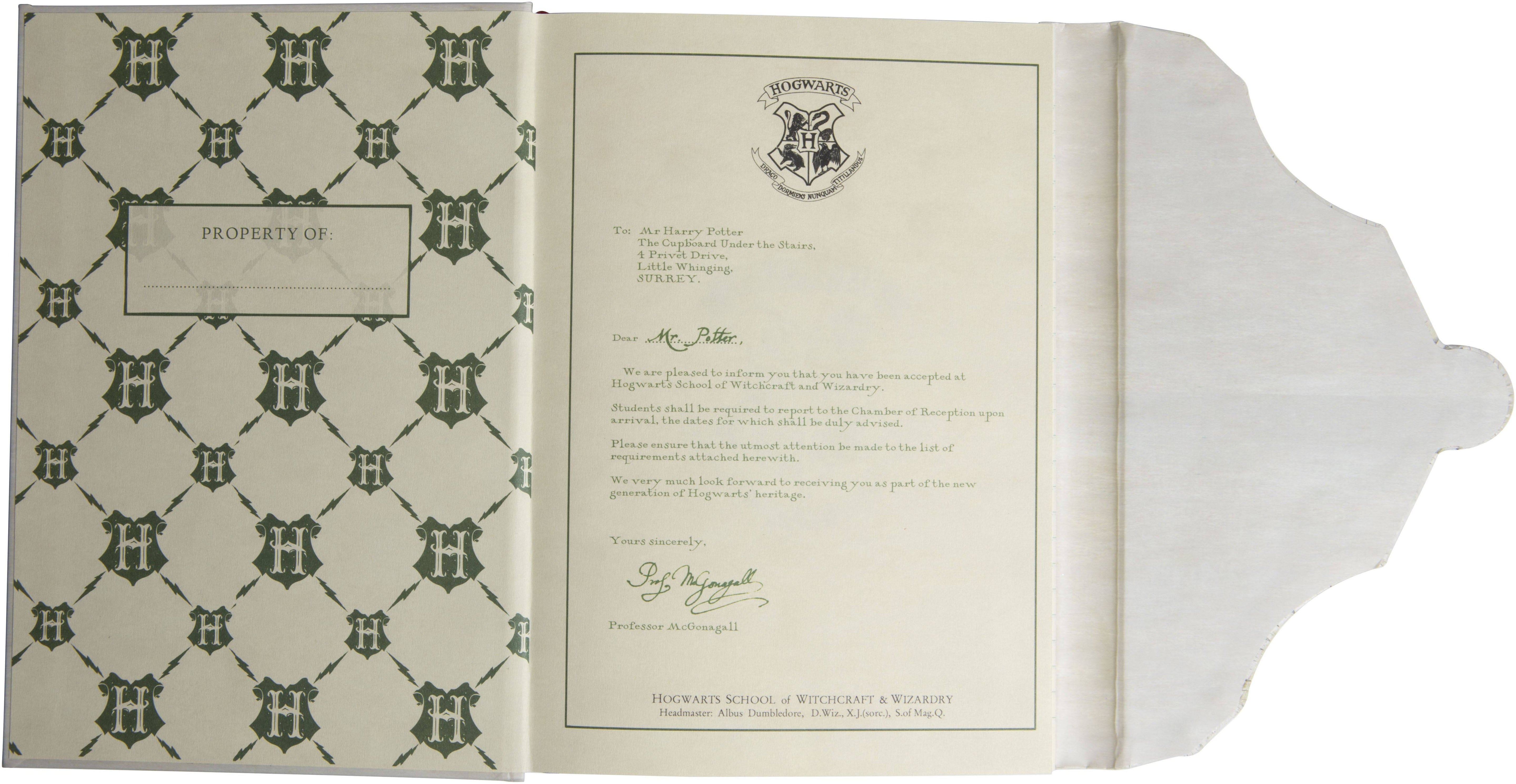 Harry Potter: Hogwarts Acceptance Letter Hardcover Ruled Journal - Olleke Wizarding Shop Amsterdam Brugge London