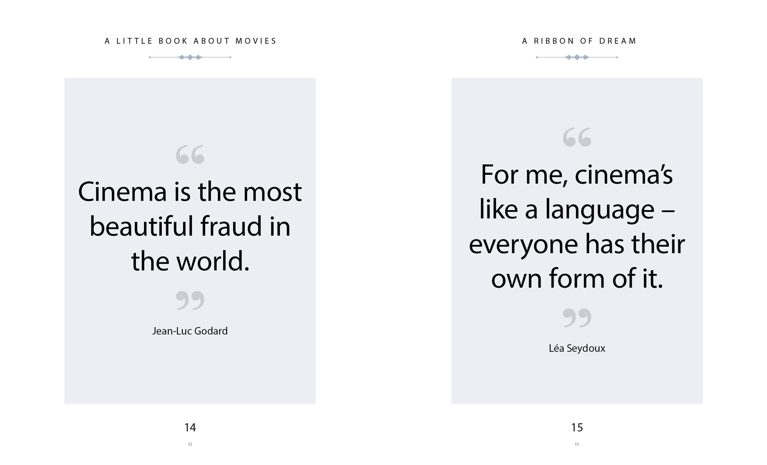 A Little Book About Movies Quotes for the Cinephile in Your Life - Olleke Wizarding Shop Amsterdam Brugge London