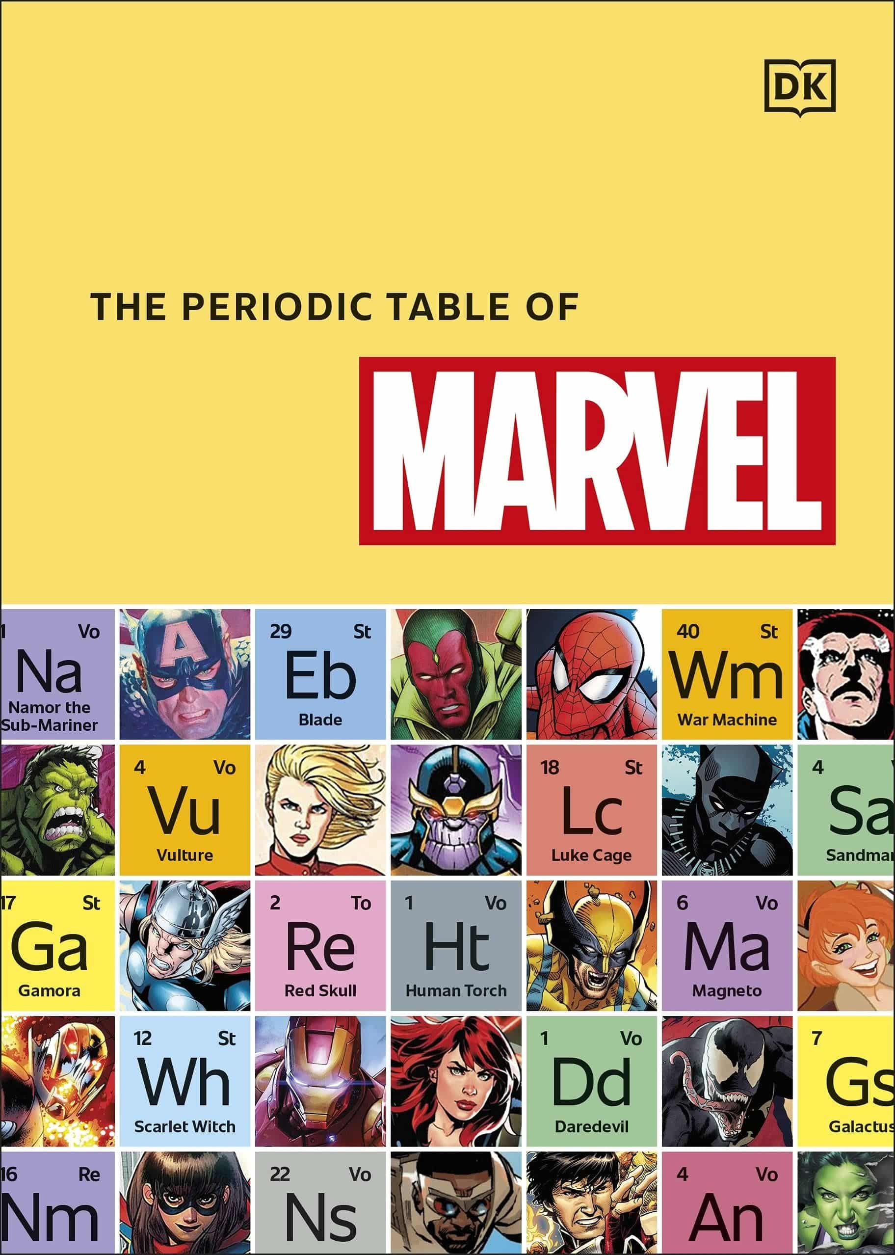 The Periodic Table of Marvel - Olleke Wizarding Shop Amsterdam Brugge London