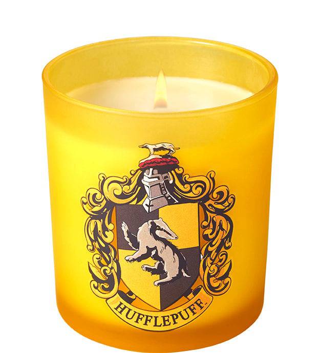 Harry Potter: Hufflepuff Scented Glass Candle - Olleke Wizarding Shop Amsterdam Brugge London