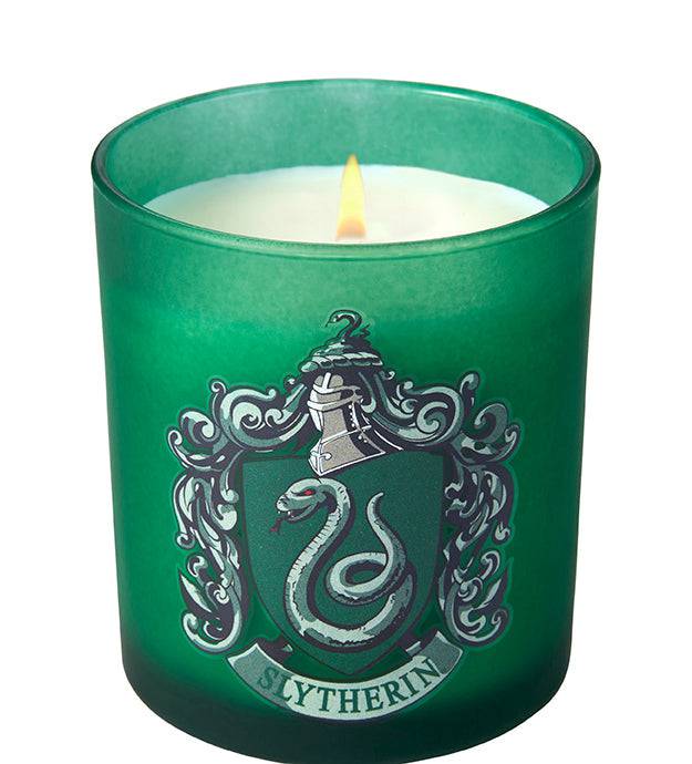 Harry Potter: Slytherin Scented Glass Candle - Olleke Wizarding Shop Amsterdam Brugge London