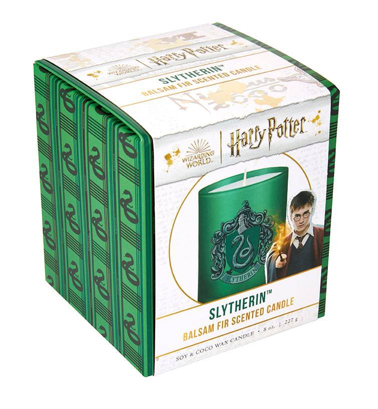 Harry Potter: Slytherin Scented Glass Candle - Olleke Wizarding Shop Amsterdam Brugge London