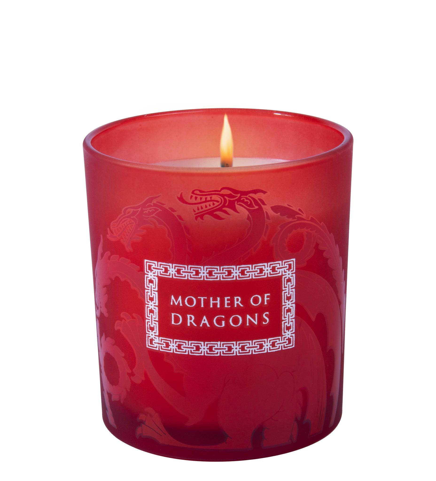 Game of Thrones: Mother of Dragons Glass Candle - Olleke Wizarding Shop Amsterdam Brugge London