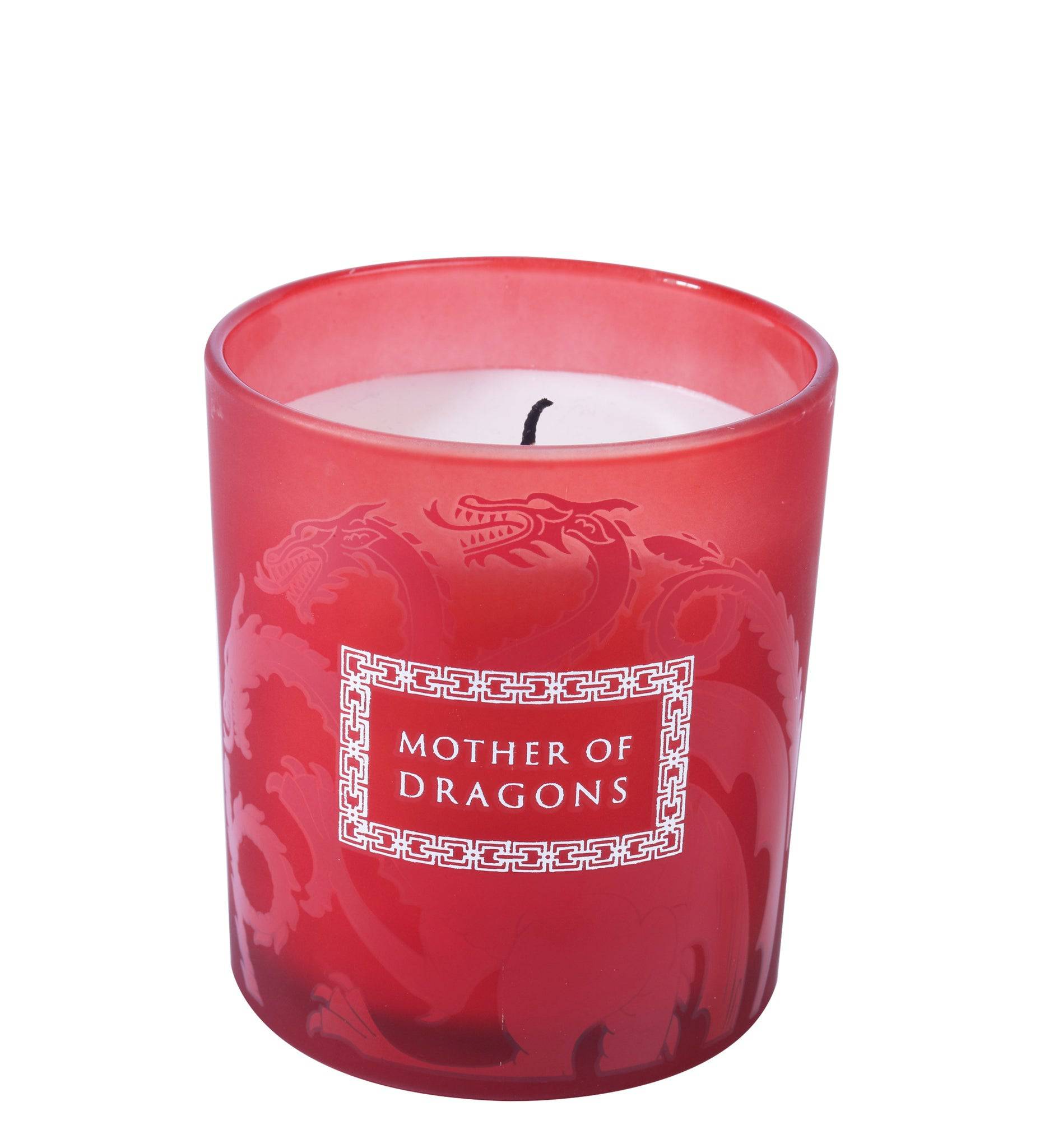 Game of Thrones: Mother of Dragons Glass Candle - Olleke Wizarding Shop Amsterdam Brugge London