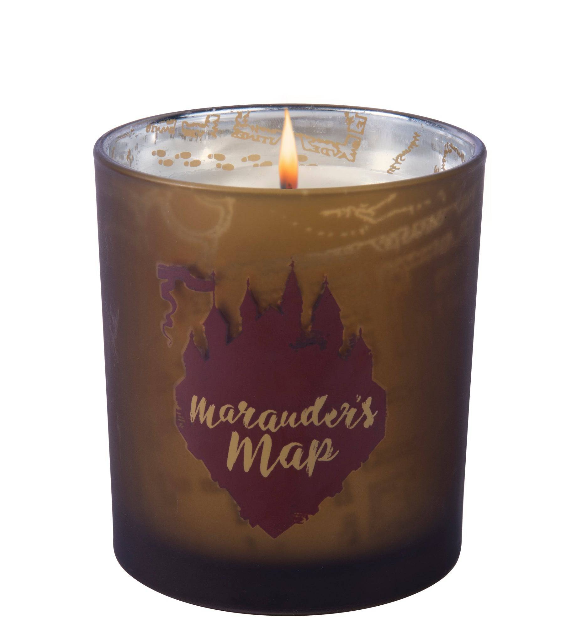 Harry Potter: Marauder's Map Glass Candle - Olleke Wizarding Shop Amsterdam Brugge London