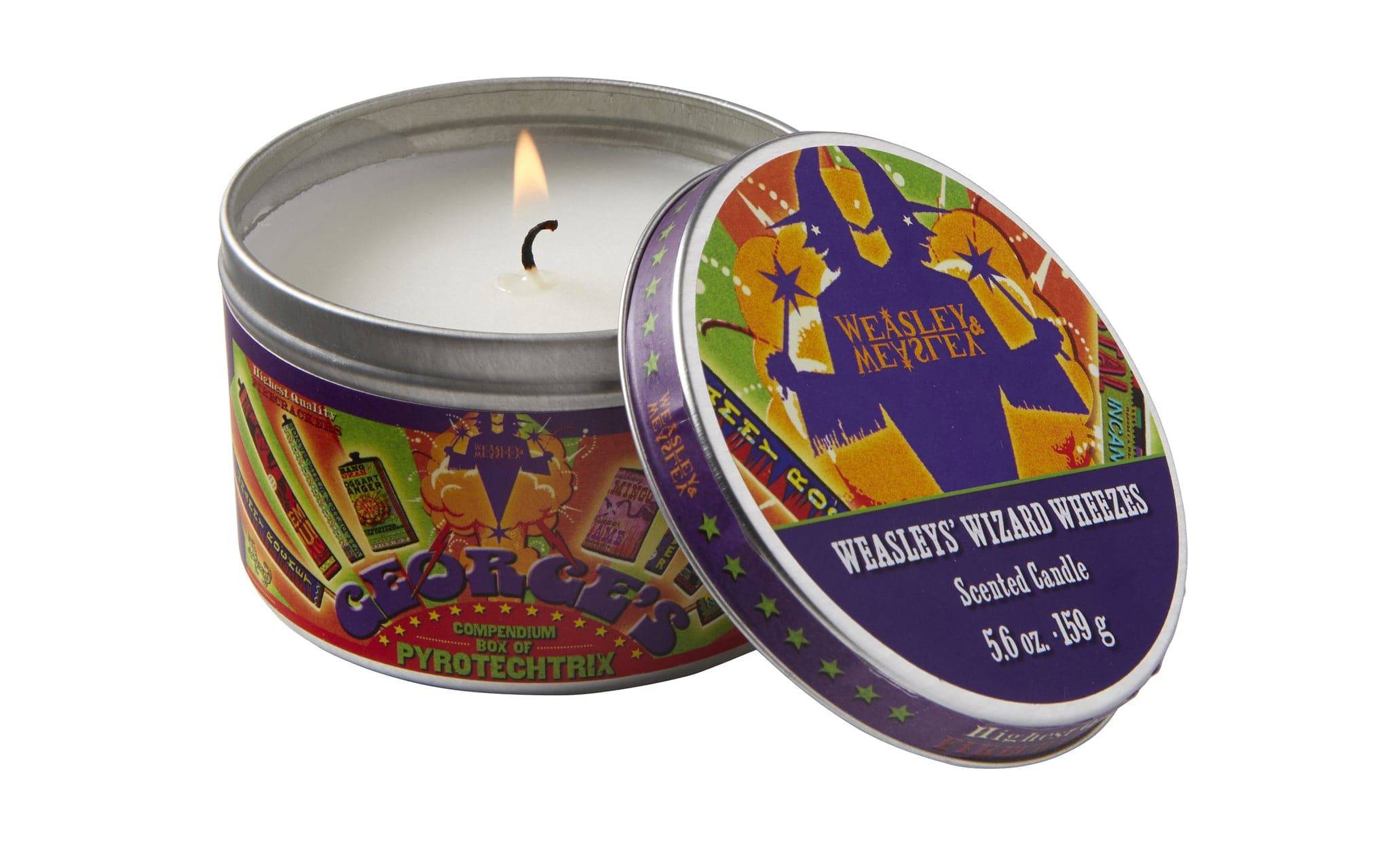 Weasley's Wizard Wheezes Scented Candle - Olleke Wizarding Shop Amsterdam Brugge London