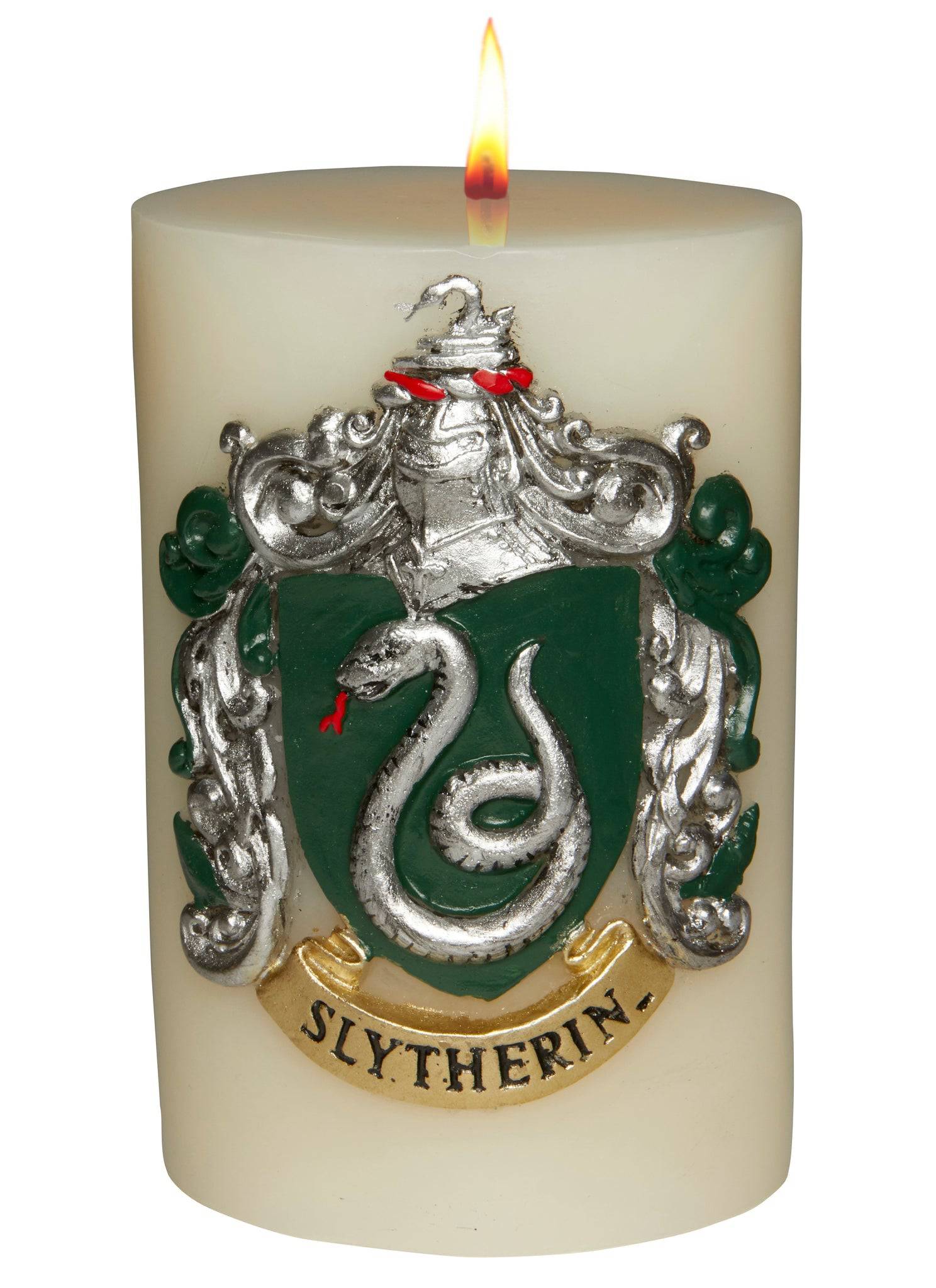 Harry Potter Slytherin Sculpted Insignia Candle - Olleke Wizarding Shop Amsterdam Brugge London