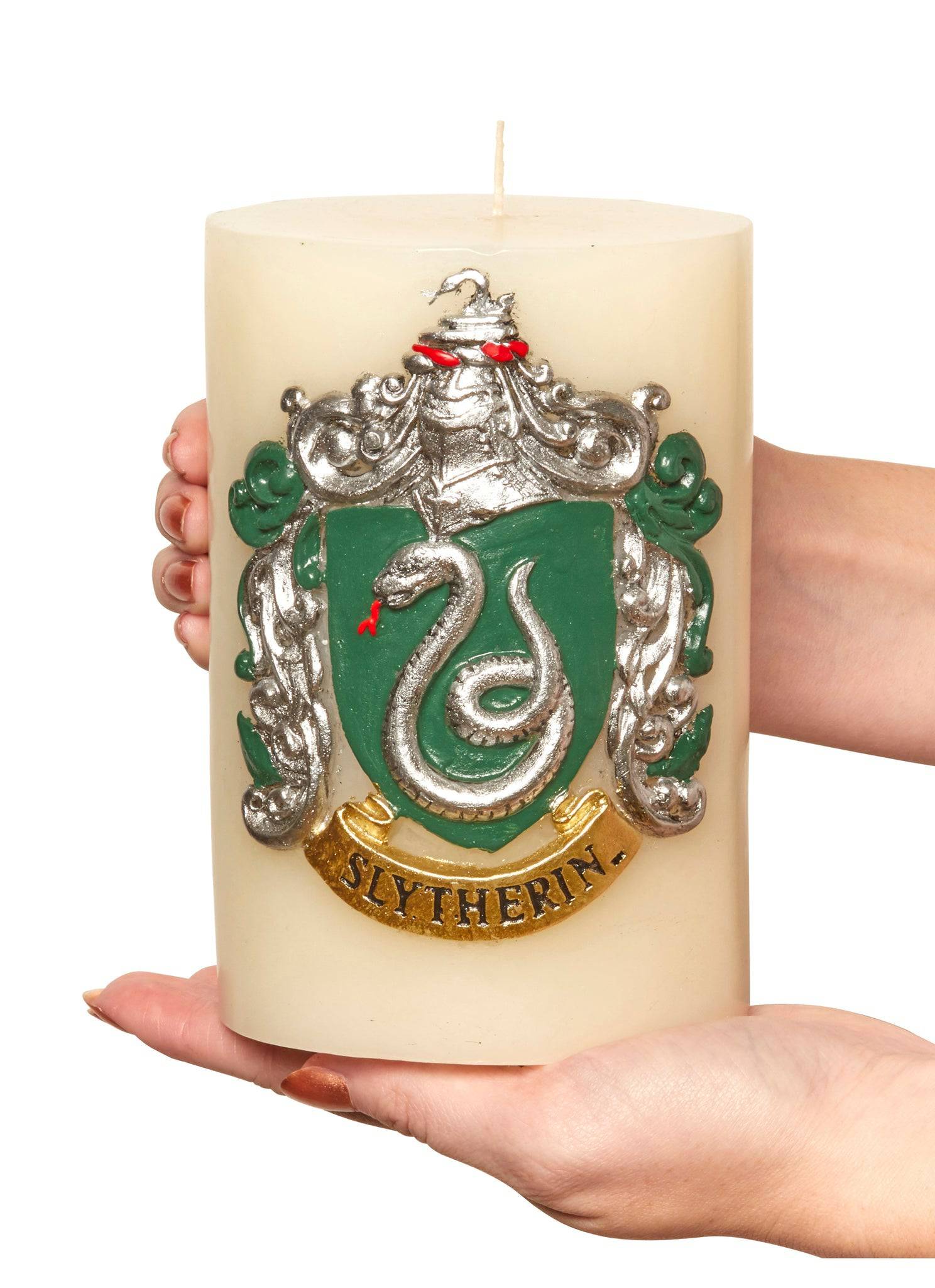 Harry Potter Slytherin Sculpted Insignia Candle - Olleke Wizarding Shop Amsterdam Brugge London