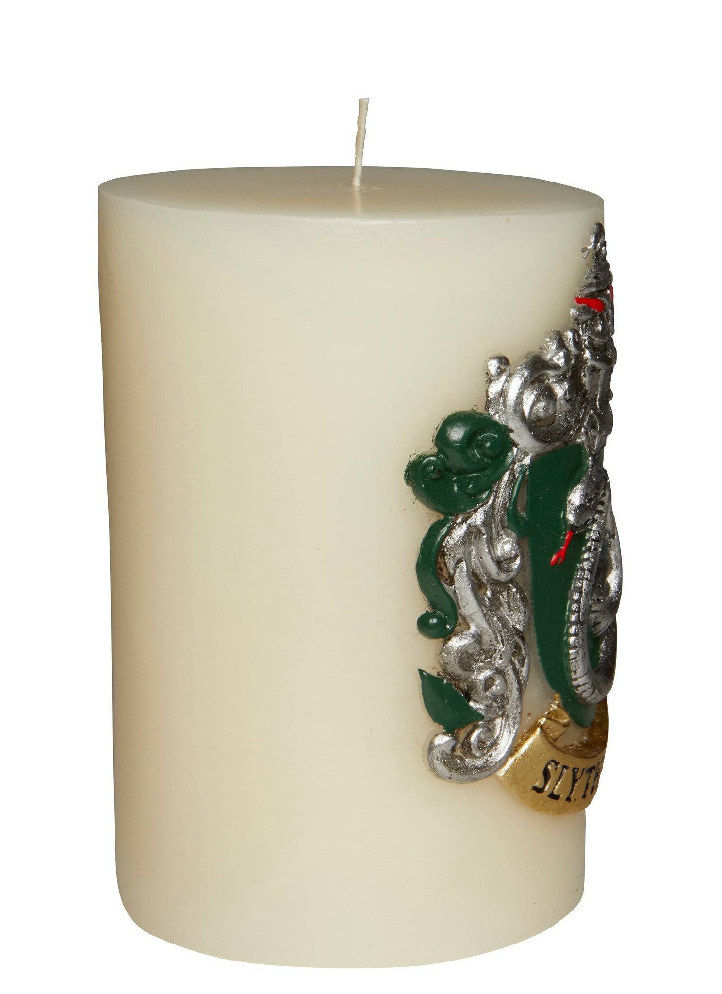 Harry Potter Slytherin Sculpted Insignia Candle - Olleke Wizarding Shop Amsterdam Brugge London