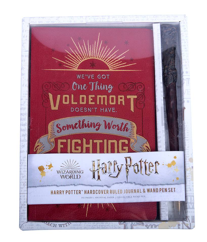 Harry Potter Hardcover Ruled Journal and Wand Pen Set - Olleke Wizarding Shop Amsterdam Brugge London