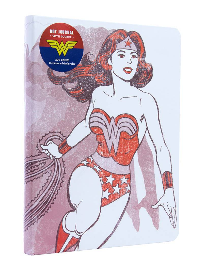 Vintage Wonder Woman Dot Journal - Olleke Wizarding Shop Amsterdam Brugge London