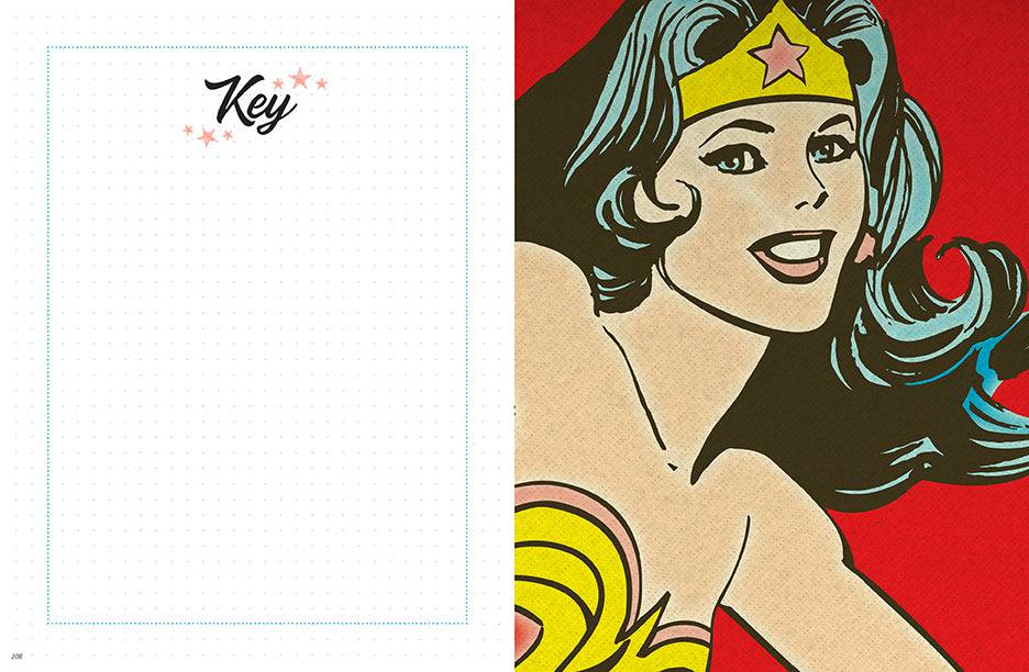 Vintage Wonder Woman Dot Journal - Olleke Wizarding Shop Amsterdam Brugge London