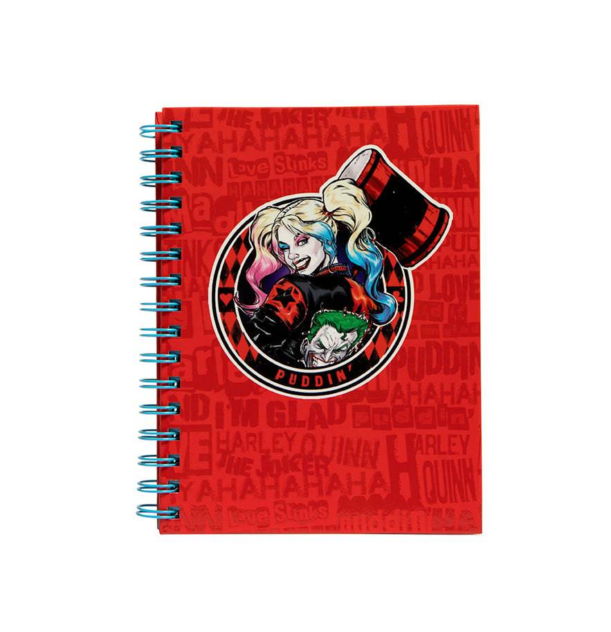 Harley Quinn Spiral Notebook - Olleke Wizarding Shop Amsterdam Brugge London