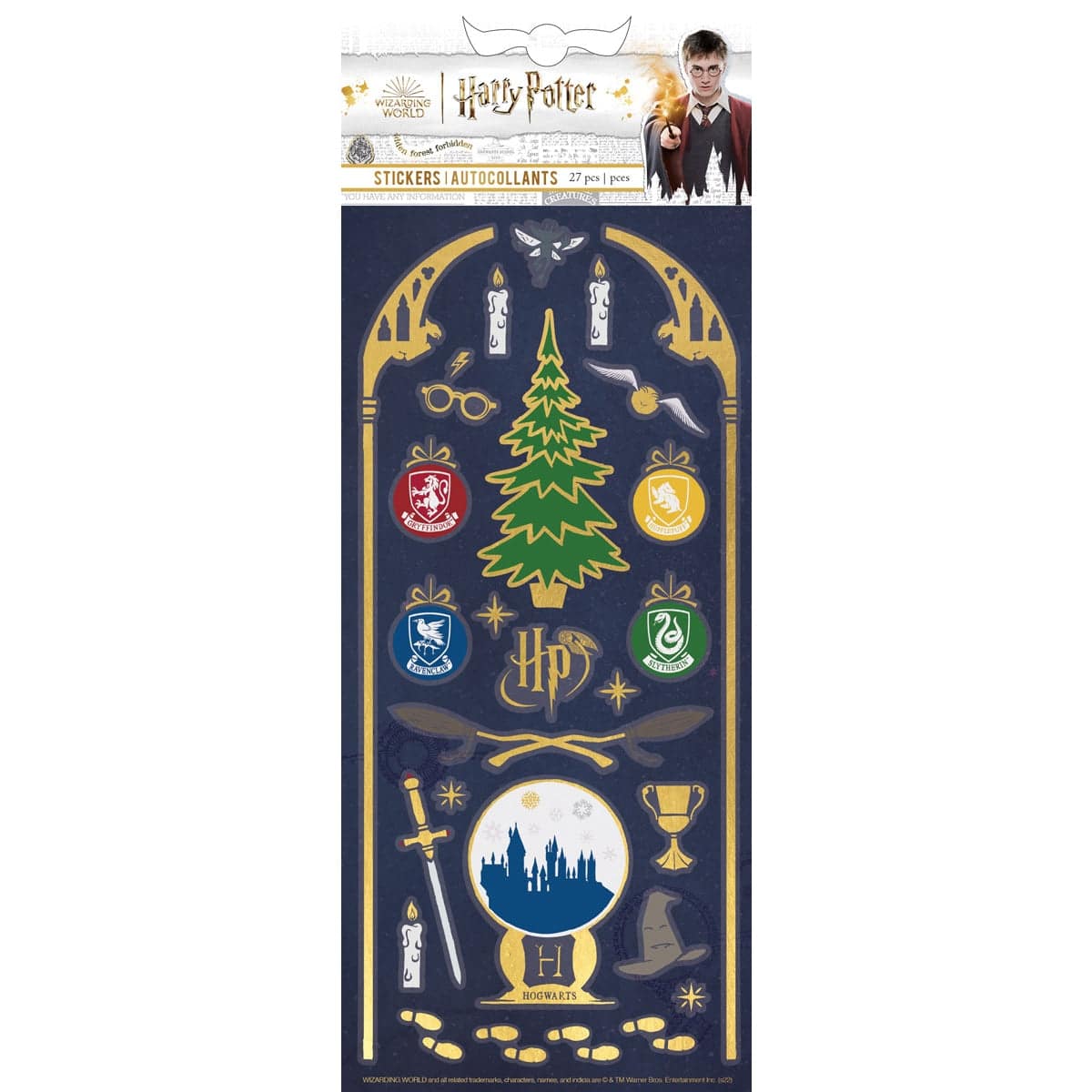 Harry Potter Christmas at Hogwarts Enamel Sticker - Olleke Wizarding Shop Amsterdam Brugge London