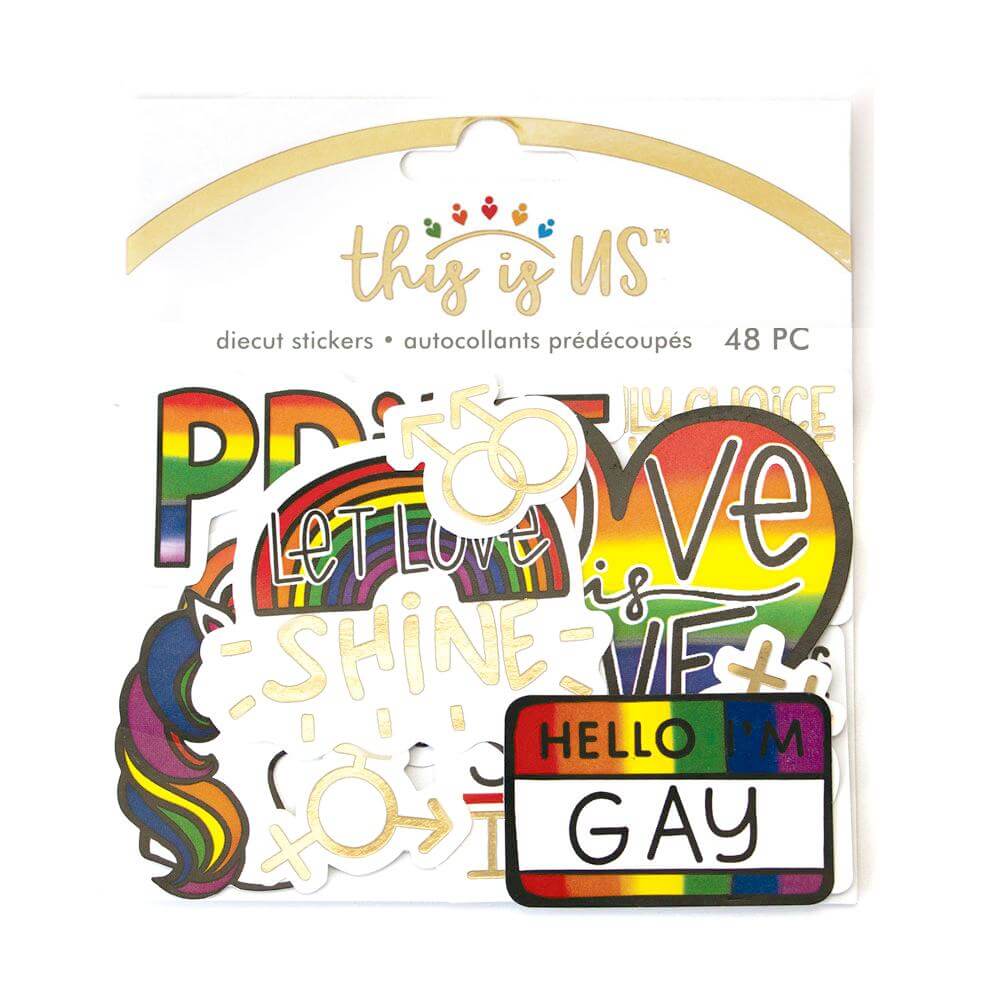 Love is Love Diecut Sticker Set - Olleke Wizarding Shop Amsterdam Brugge London