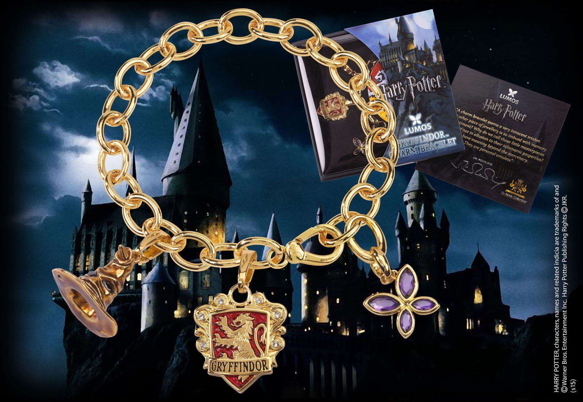 Lumos Gryffindor Charm Bracelet - Olleke Wizarding Shop Amsterdam Brugge London