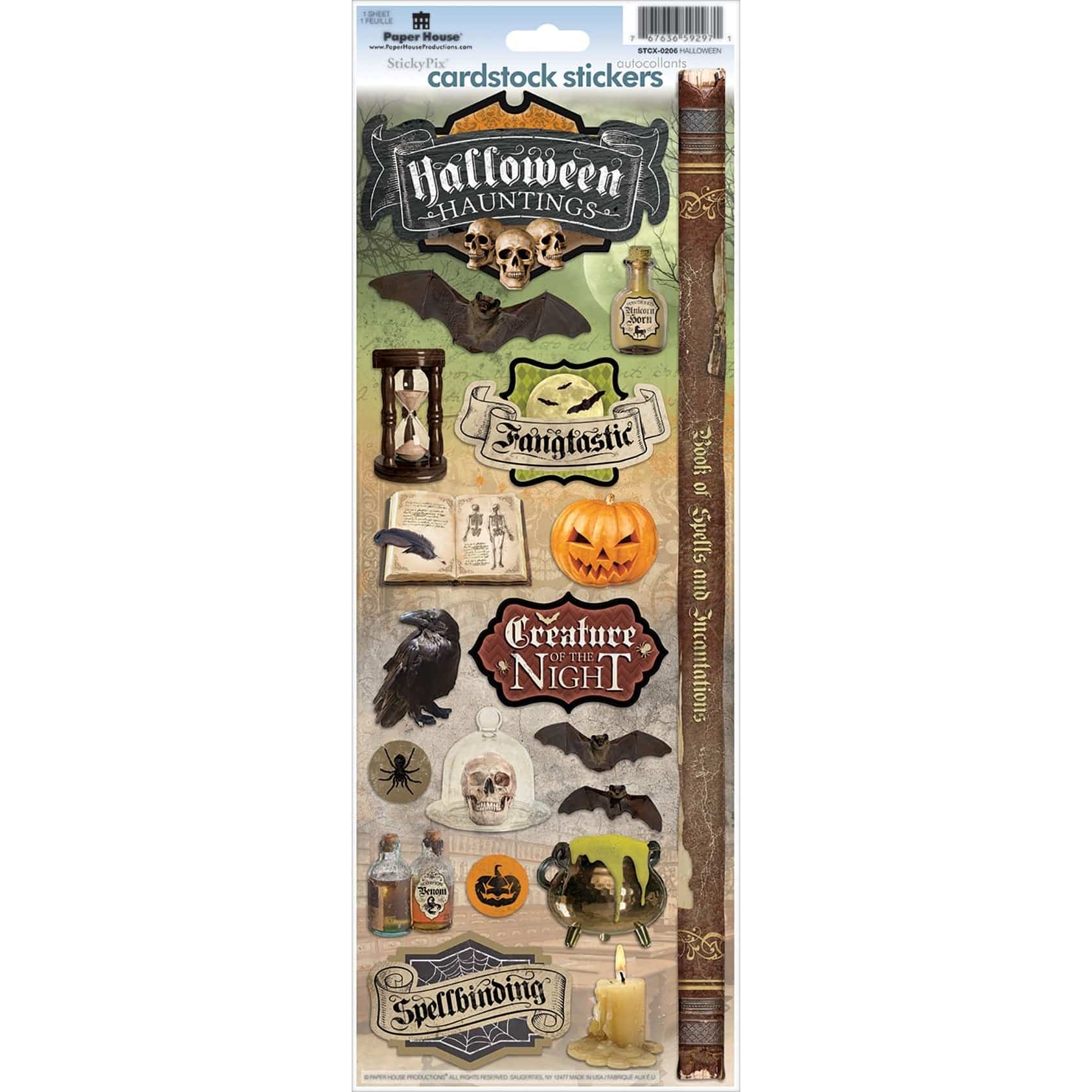 Halloween Hauntings Cardstock Sticker - Olleke Wizarding Shop Amsterdam Brugge London