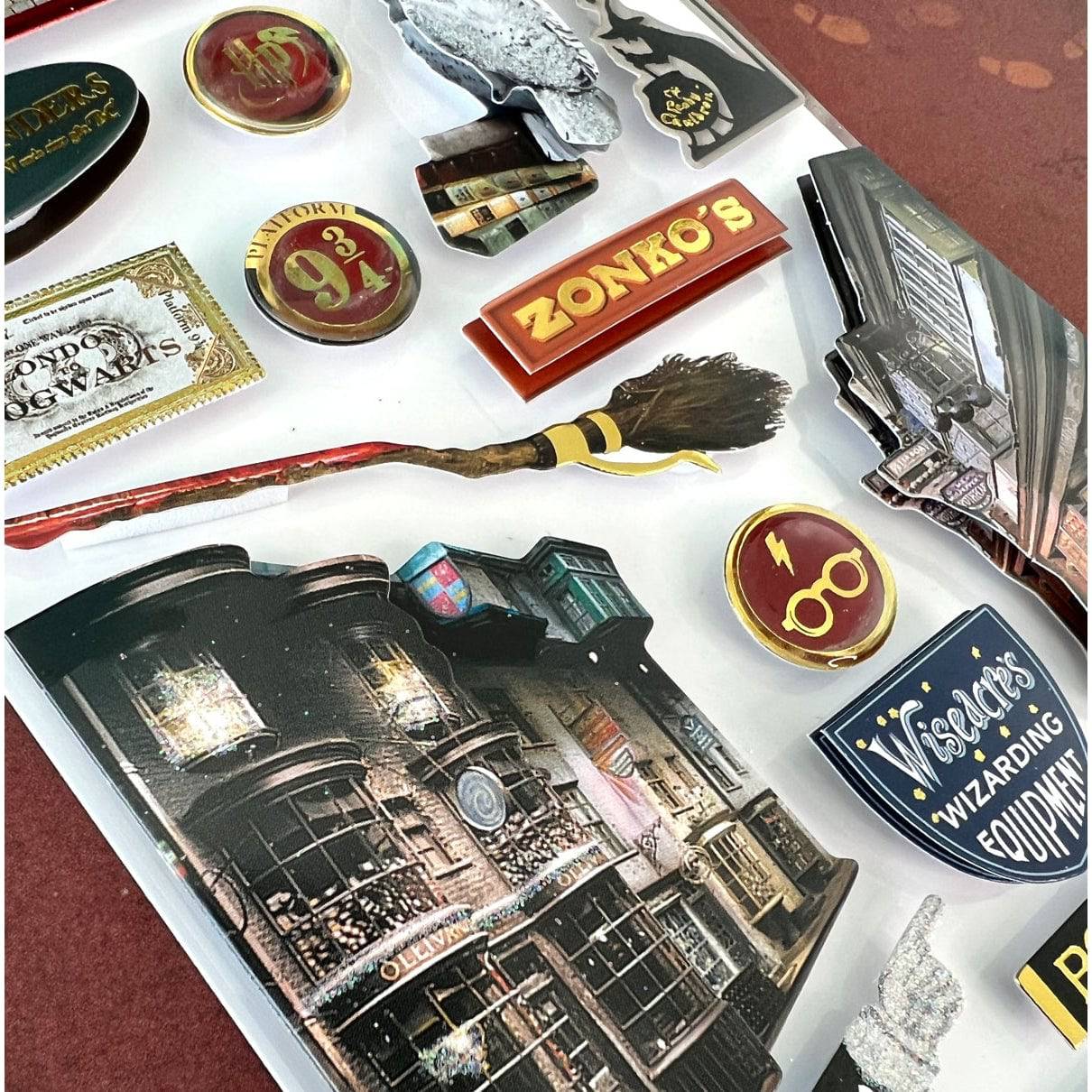 Harry Potter Stickers - Diagon Alley 3D - Olleke Wizarding Shop Amsterdam Brugge London