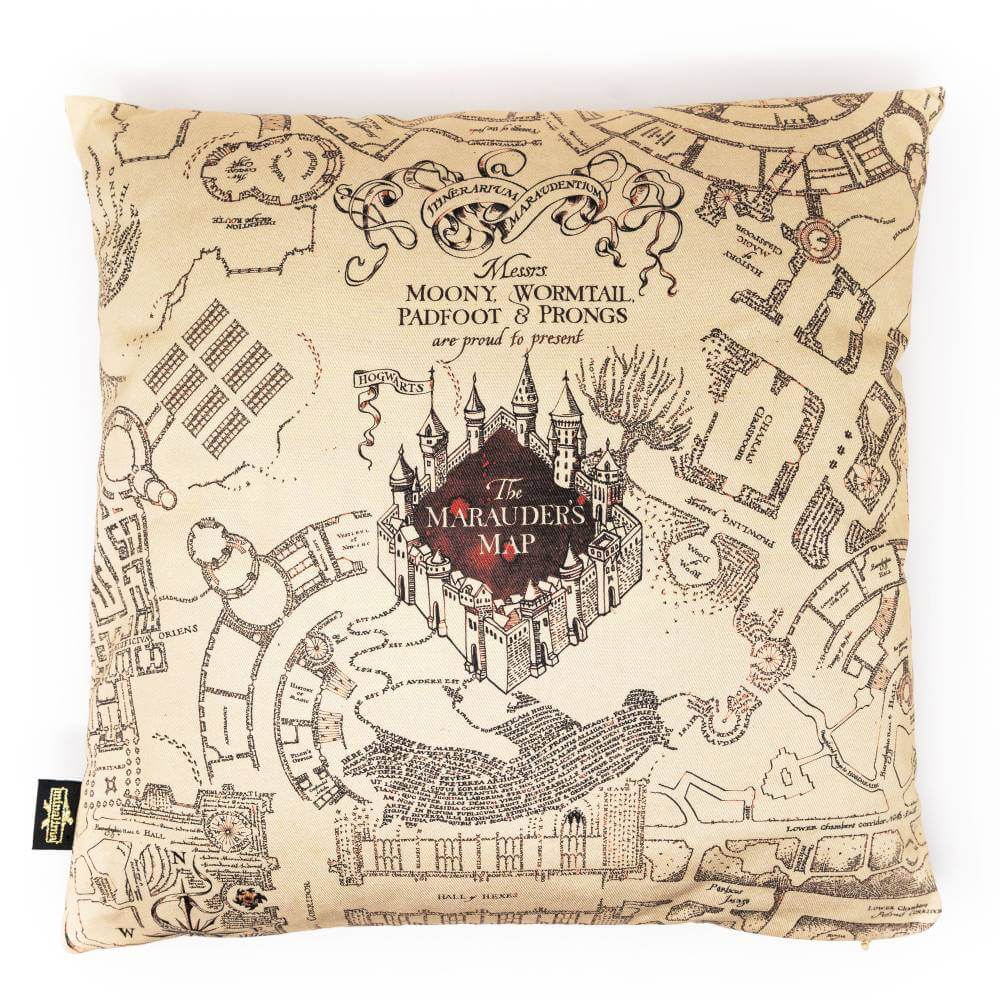 Marauder's Map Cushion Cover - Olleke Wizarding Shop Amsterdam Brugge London