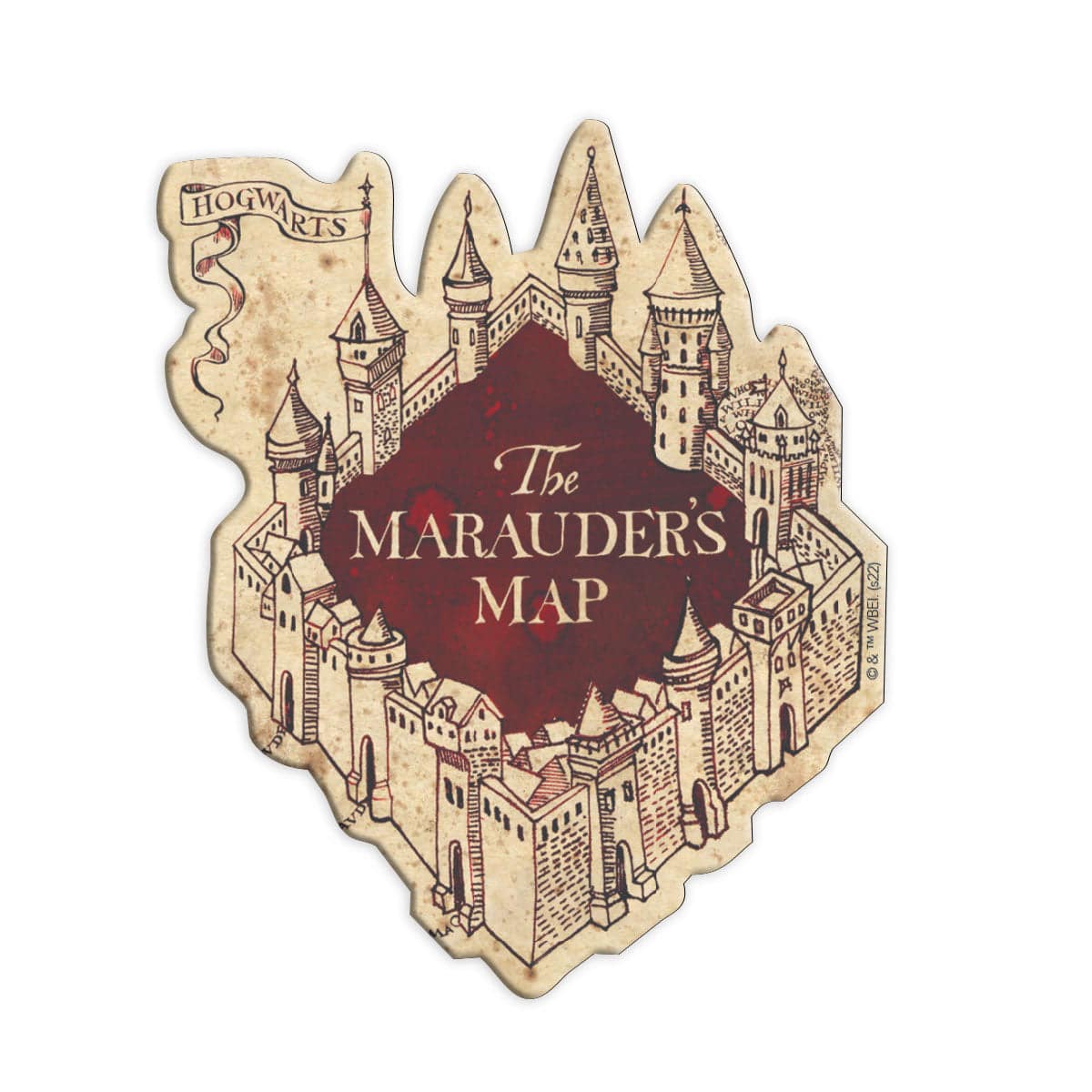 Harry Potter Fridge Magnet - Marauder's Map - Olleke Wizarding Shop Amsterdam Brugge London