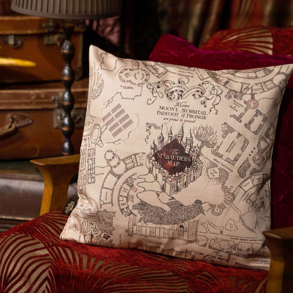 Marauder's Map Cushion Cover - Olleke Wizarding Shop Amsterdam Brugge London