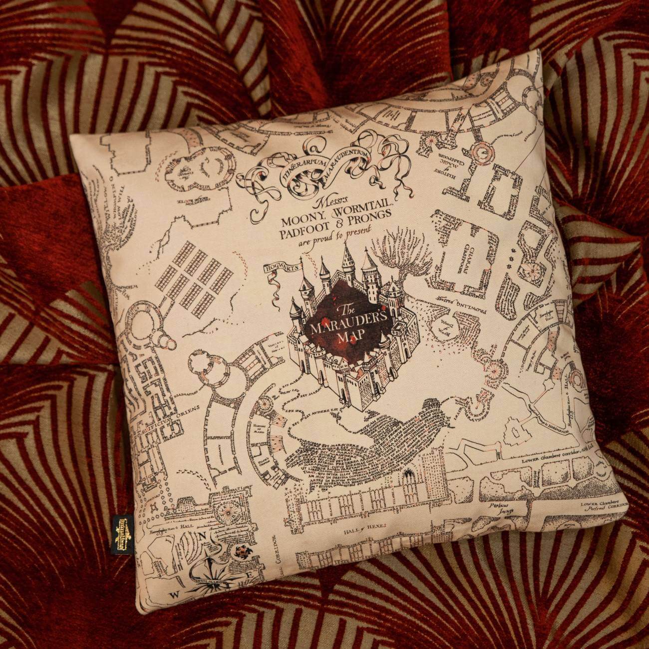 Marauder's Map Cushion Cover - Olleke Wizarding Shop Amsterdam Brugge London