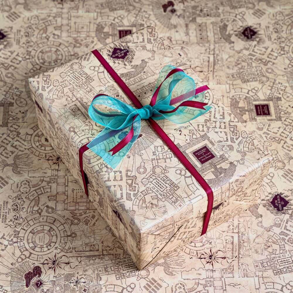 Marauder's Map Gift Wrap - Olleke Wizarding Shop Amsterdam Brugge London