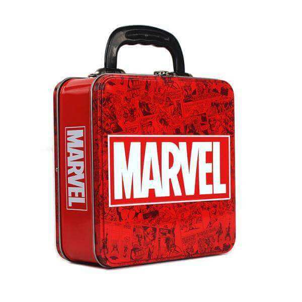 Marvel Embossed Tin Tote - Marvel Logo - Olleke Wizarding Shop Amsterdam Brugge London