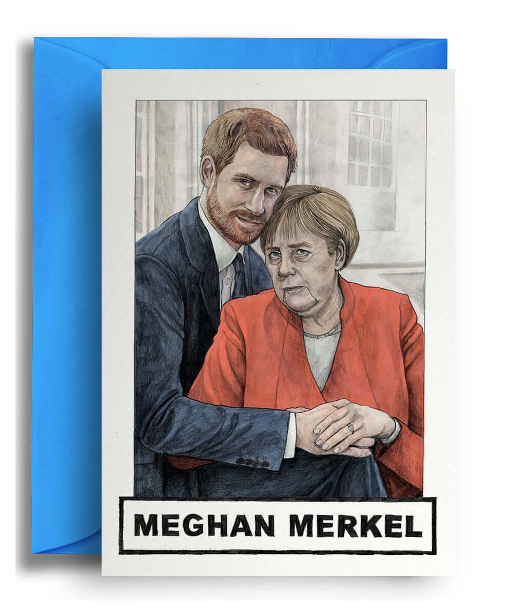 Meghan Merkel Greeting Card - Olleke Wizarding Shop Amsterdam Brugge London