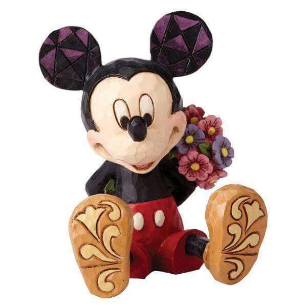 Mickey Mouse with Flowers Mini Figurine - Olleke Wizarding Shop Amsterdam Brugge London