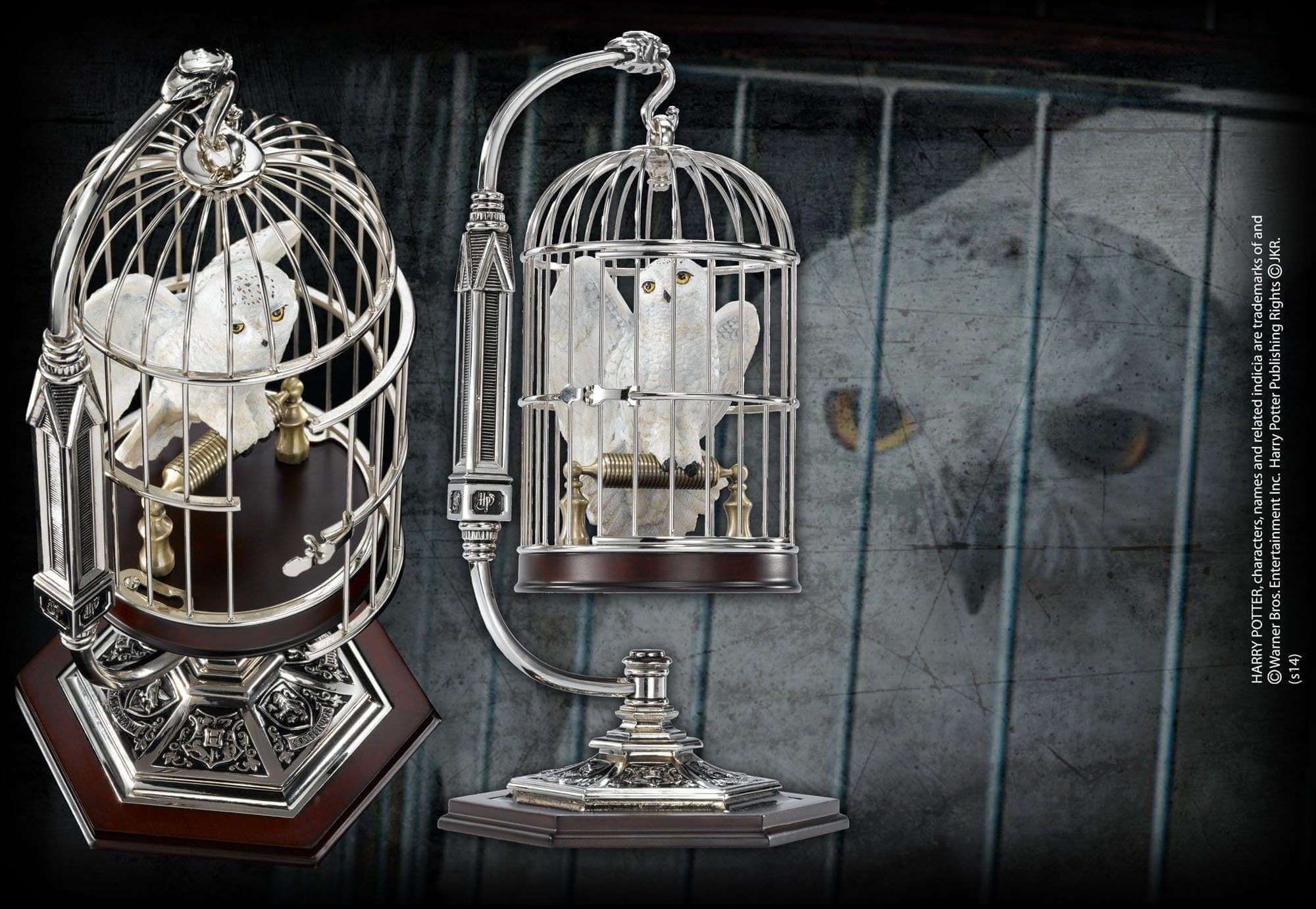 Miniature Hedwig and Cage - Olleke Wizarding Shop Amsterdam Brugge London