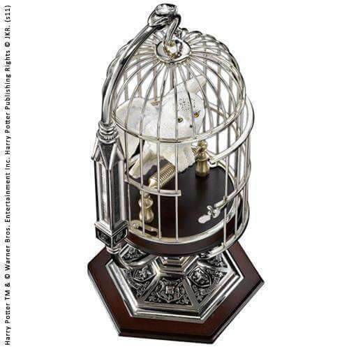 Miniature Hedwig and Cage - Olleke Wizarding Shop Amsterdam Brugge London