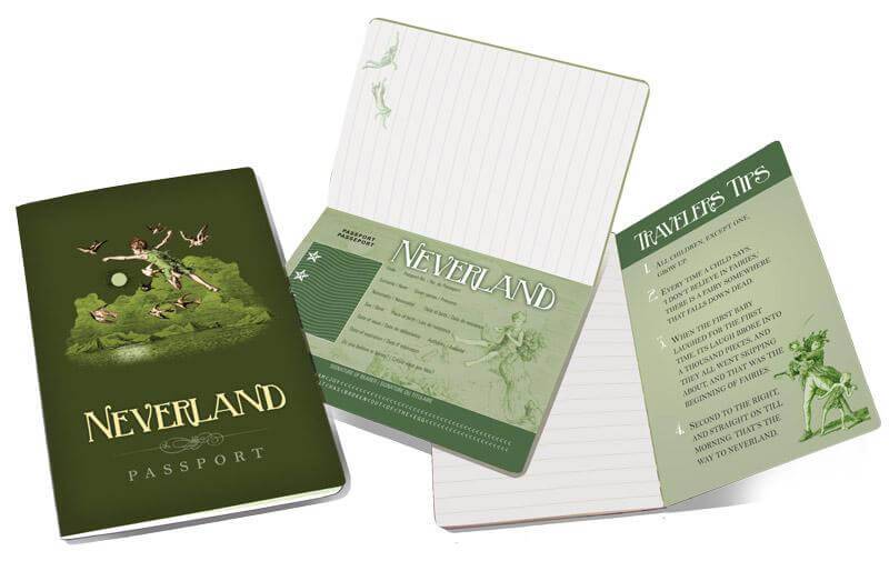 Neverland Passport Notebook - Olleke Wizarding Shop Amsterdam Brugge London