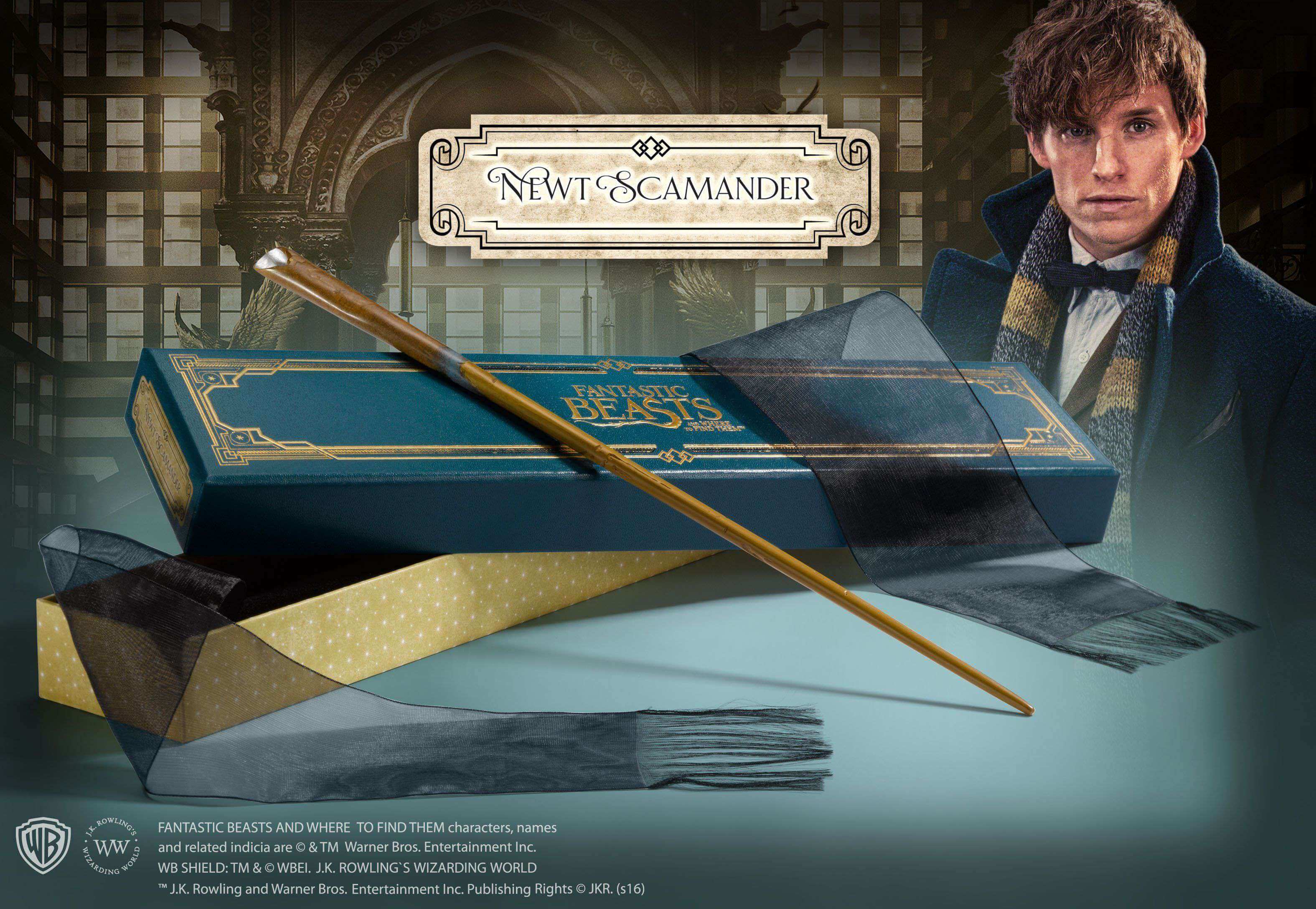 Newt Scamander’s Wand in Collector’s Box - Olleke Wizarding Shop Amsterdam Brugge London