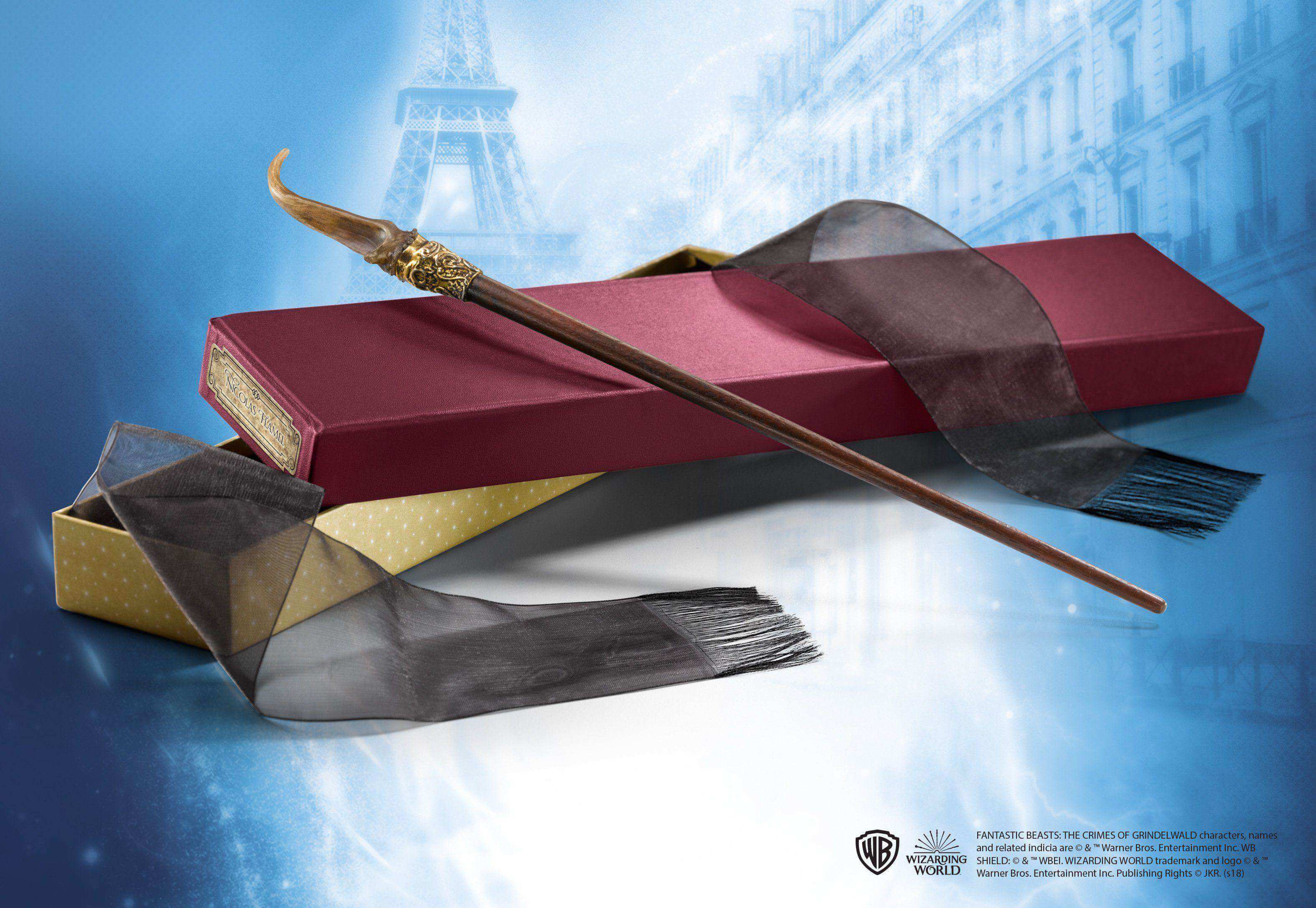 Nicolas Flamel’s Wand in Collector’s Box - Olleke Wizarding Shop Amsterdam Brugge London