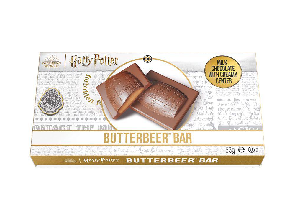 Harry Potter Milk Chocolate Butterbeer cream filled bar - Olleke Wizarding Shop Amsterdam Brugge London