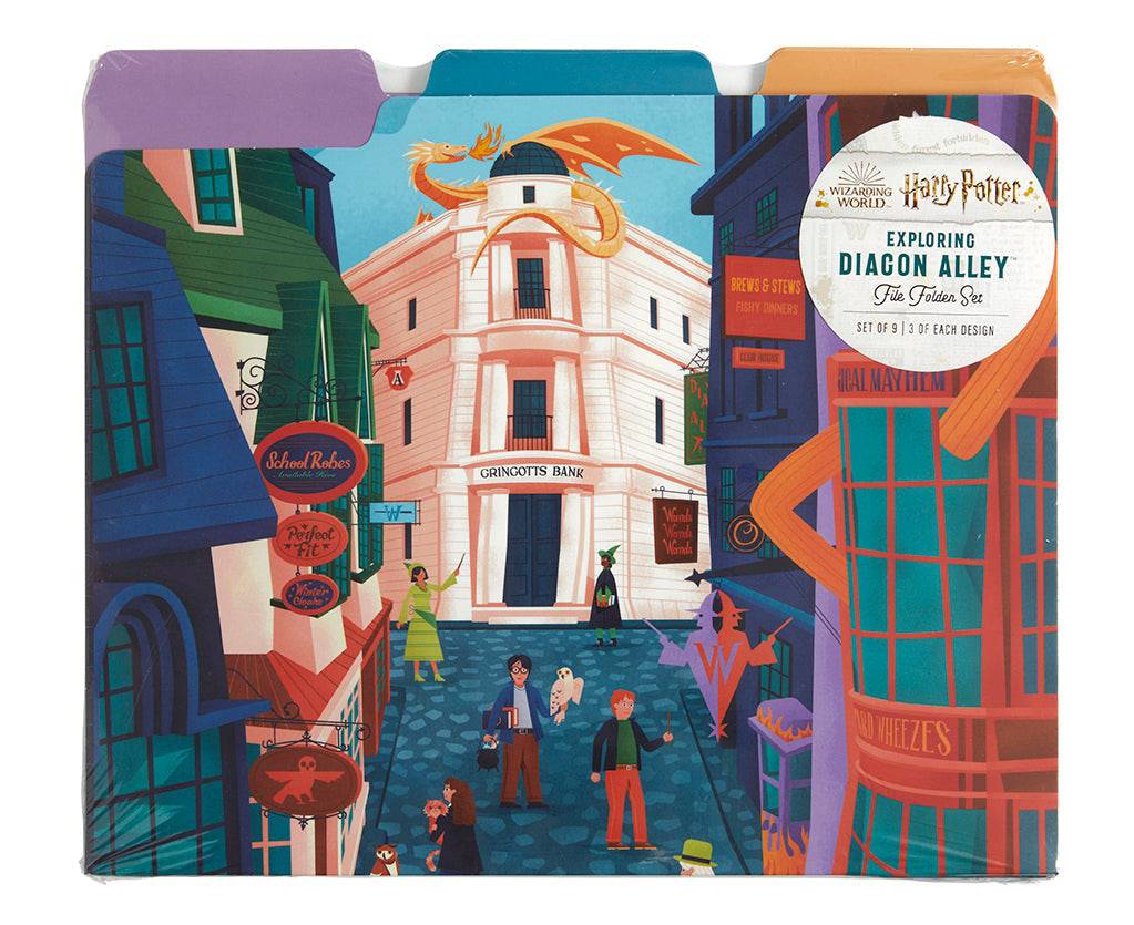 Harry Potter: Exploring Diagon Alley File Folder Set - Olleke Wizarding Shop Amsterdam Brugge London