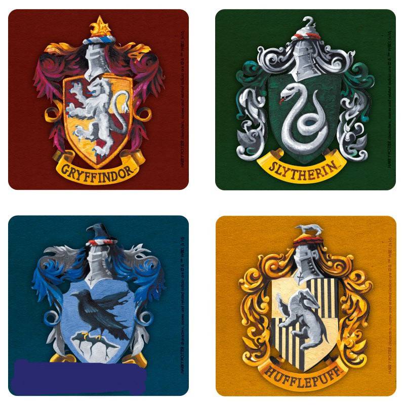 Harry Potter Set 4 Coasters - Olleke Wizarding Shop Amsterdam Brugge London