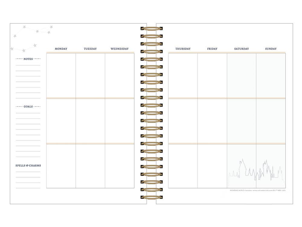 Harry Potter Weekly Planner Set - Undated Navy Constellation - Olleke Wizarding Shop Amsterdam Brugge London