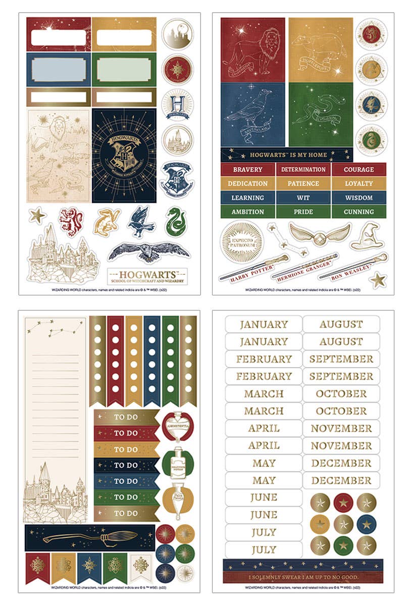 Harry Potter Weekly Planner Set - Undated Navy Constellation - Olleke Wizarding Shop Amsterdam Brugge London