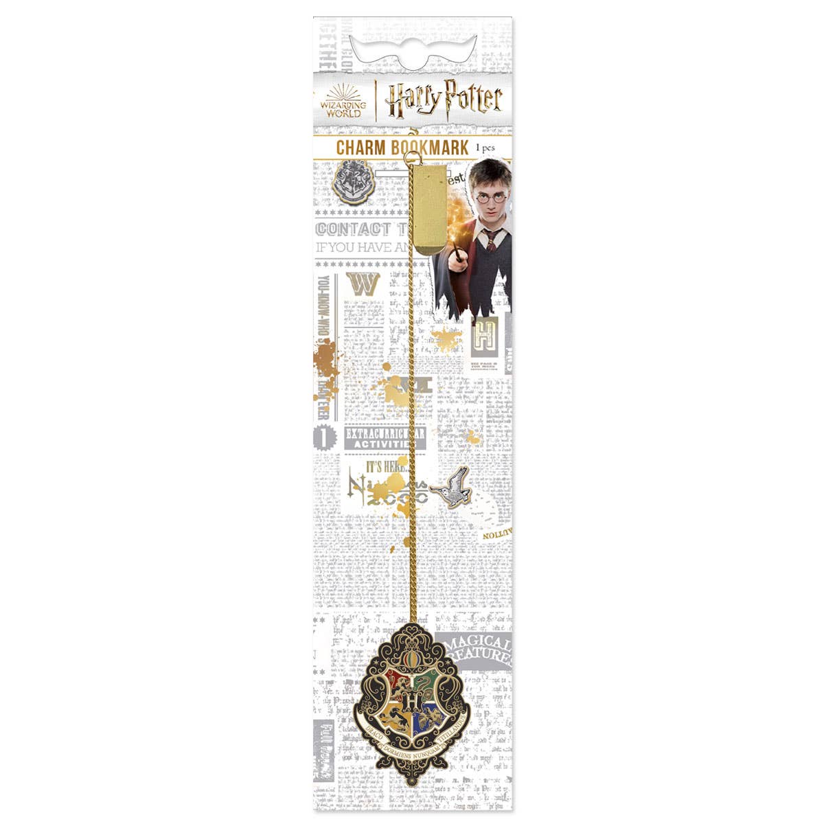 Harry Potter Bookmark - Hogwarts Knockturn Crest Charm - Olleke Wizarding Shop Amsterdam Brugge London