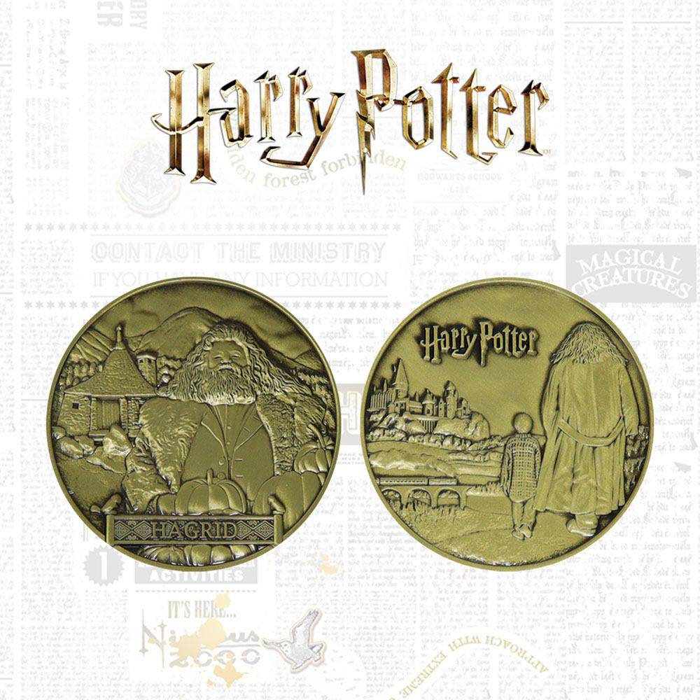 Harry Potter Collectable Coin Hagrid Limited Edition - Olleke Wizarding Shop Amsterdam Brugge London