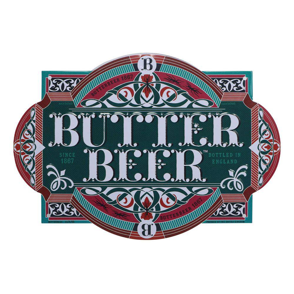 Harry Potter Tin Sign Butter Beer - Olleke Wizarding Shop Amsterdam Brugge London