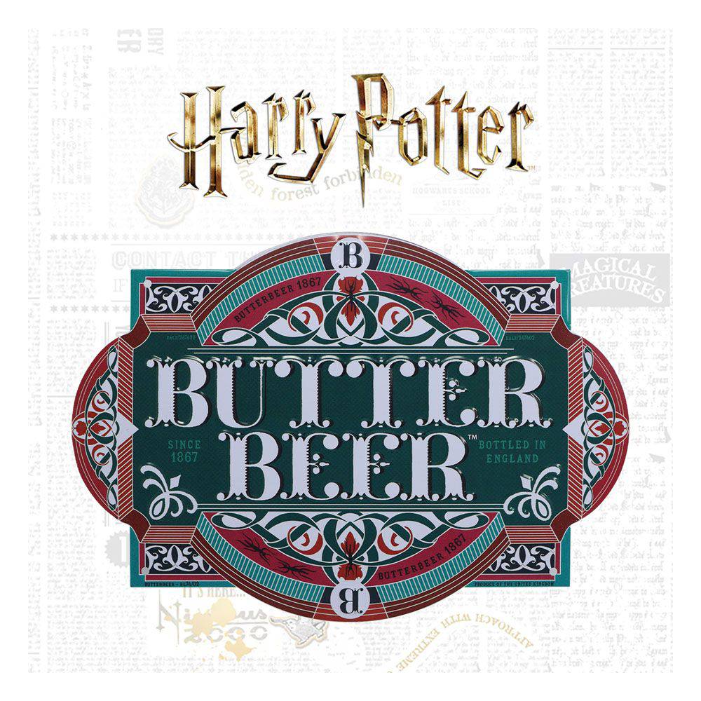 Harry Potter Tin Sign Butter Beer - Olleke Wizarding Shop Amsterdam Brugge London