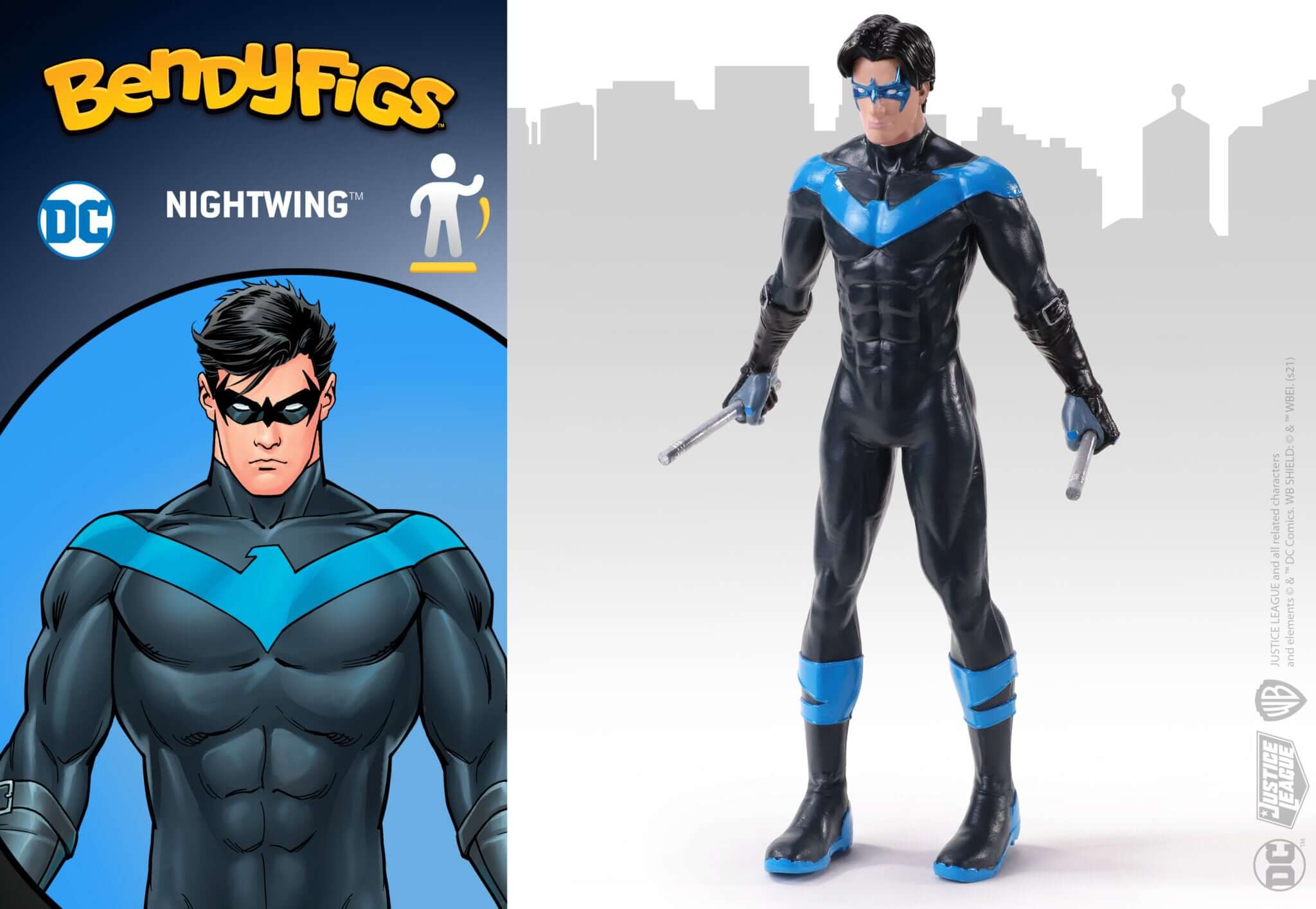 Nightwing Bendable Figure - Olleke Wizarding Shop Amsterdam Brugge London