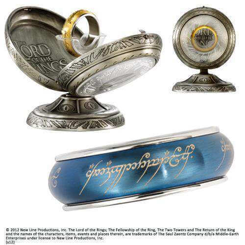 One Ring Spinning Stainless Steel - Blue - Olleke Wizarding Shop Amsterdam Brugge London