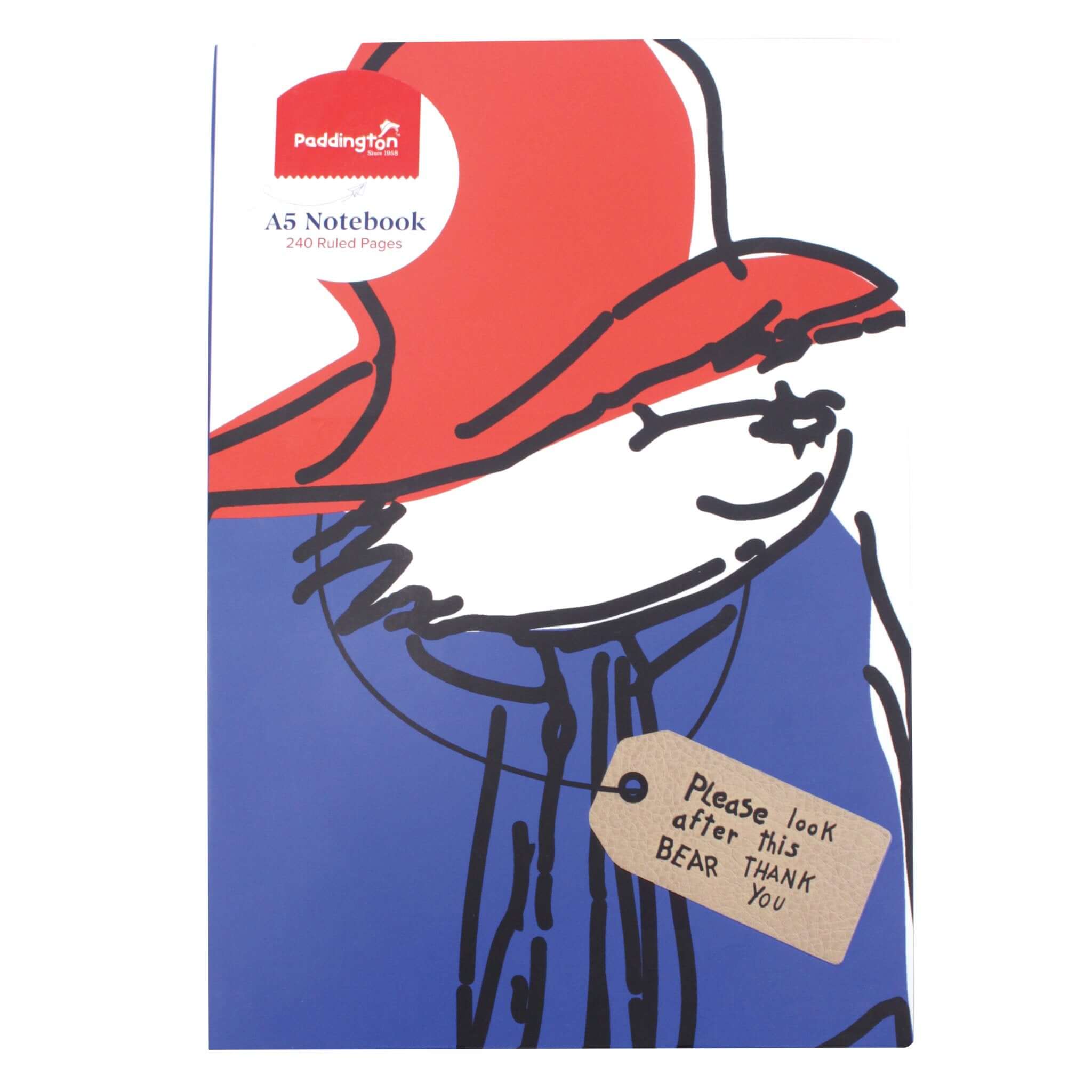 Paddington Bear A5 Notebook - Olleke Wizarding Shop Amsterdam Brugge London